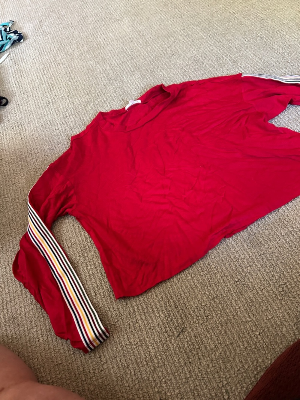Ultra Flirt Bright Red Crewneck Top
